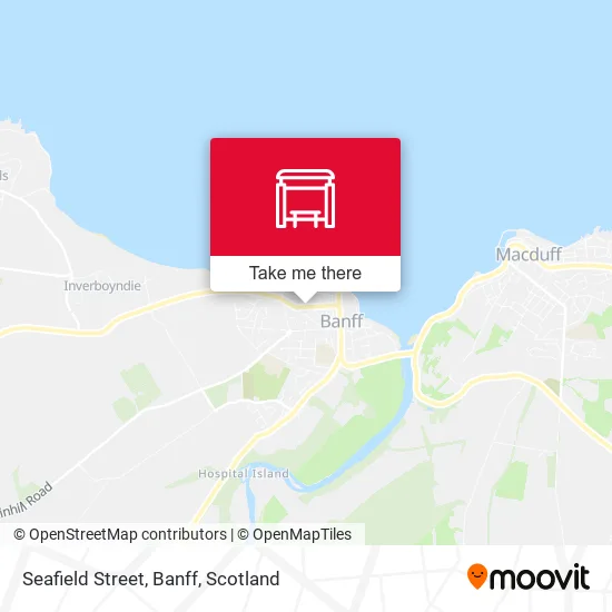 Seafield Street, Banff map
