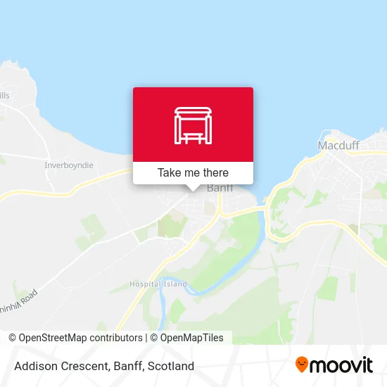 Addison Crescent, Banff map