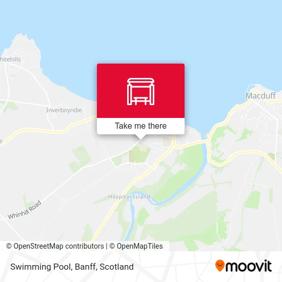 Swimming Pool, Banff map