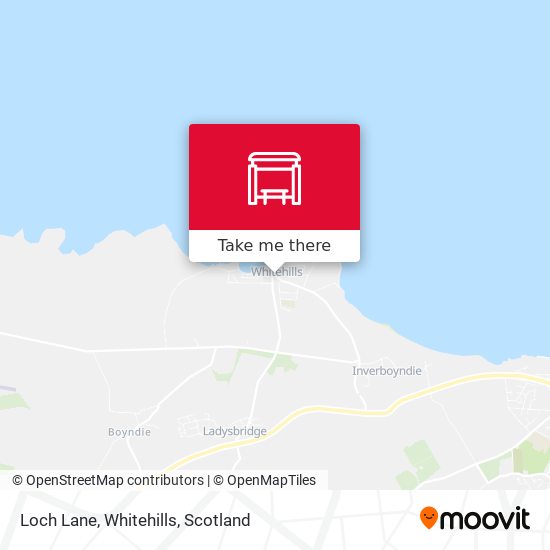 Loch Lane, Whitehills map