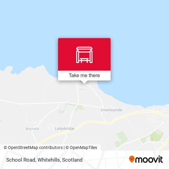 School Road, Whitehills map