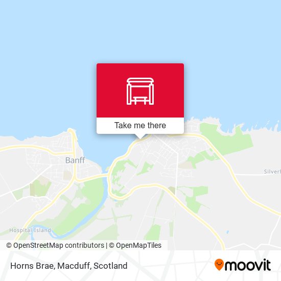 Horns Brae, Macduff map