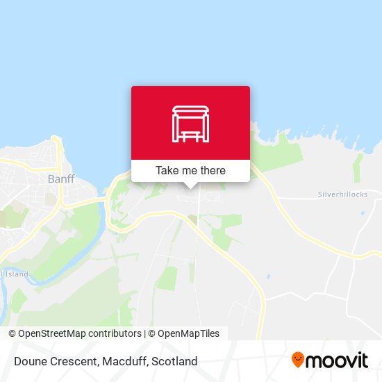 Doune Crescent, Macduff map