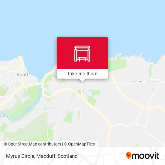 Myrus Circle, Macduff map