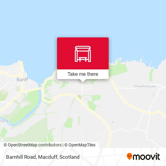 Barnhill Road, Macduff map