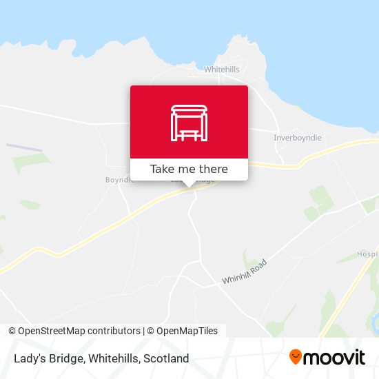 Lady's Bridge, Whitehills map