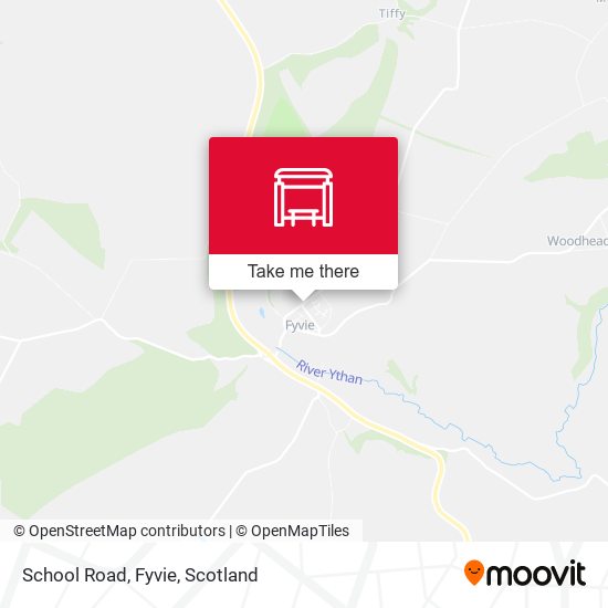 School Road, Fyvie map