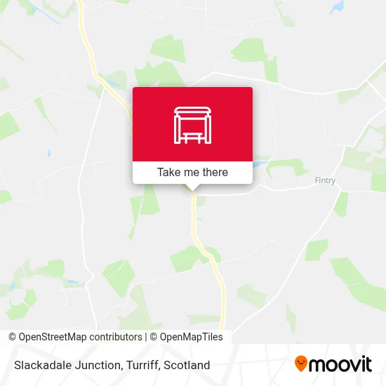 Slackadale Junction, Turriff map