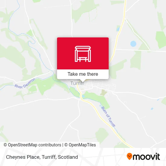 Cheynes Place, Turriff map