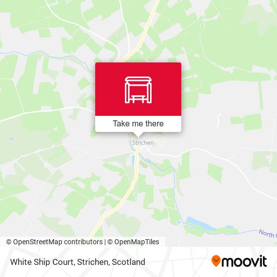 White Ship Court, Strichen map