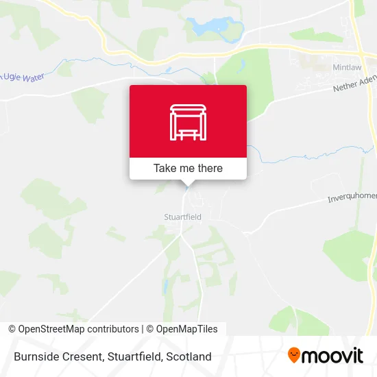 Burnside Cresent, Stuartfield map