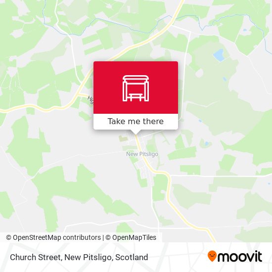 Church Street, New Pitsligo map