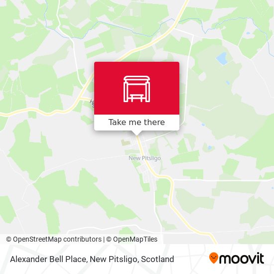 Alexander Bell Place, New Pitsligo map