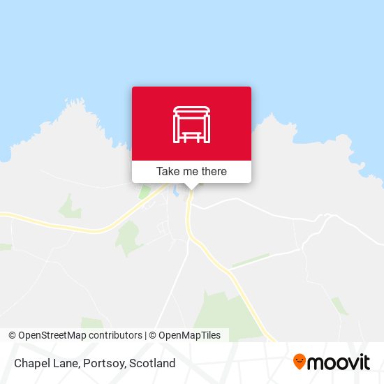 Chapel Lane, Portsoy map