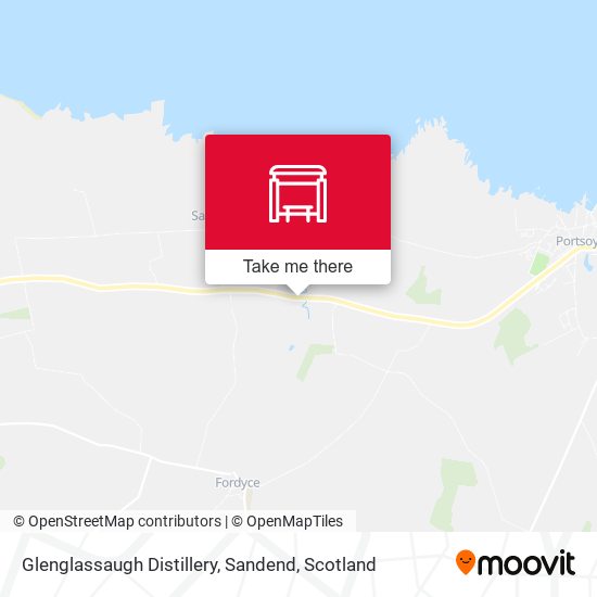Glenglassaugh Distillery, Sandend map