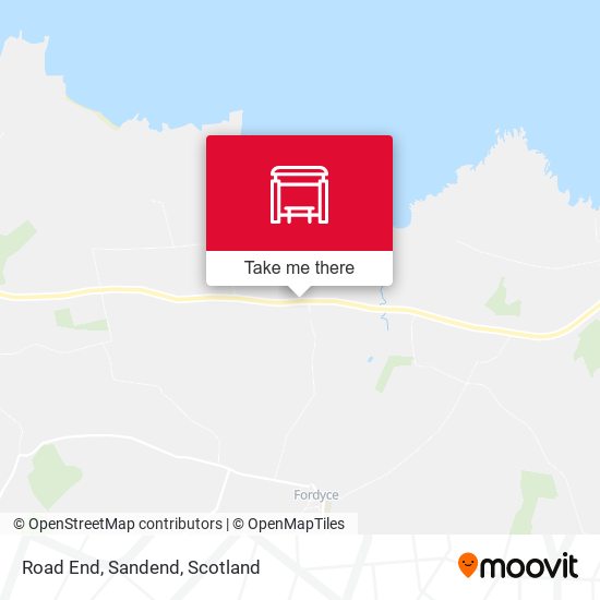 Road End, Sandend map
