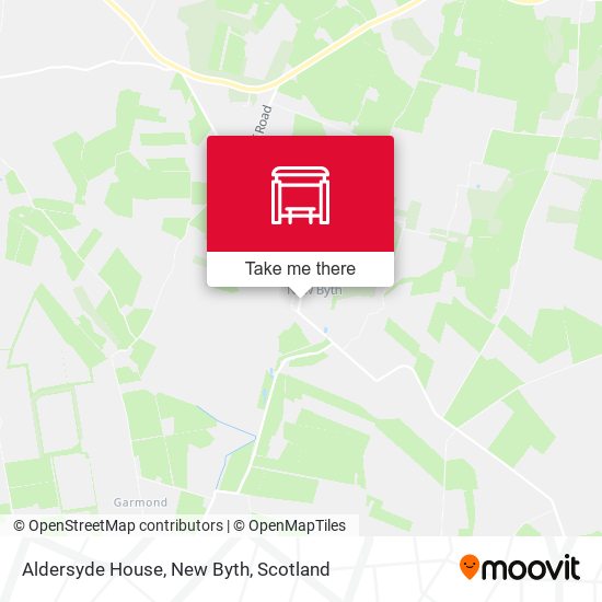 Aldersyde House, New Byth map