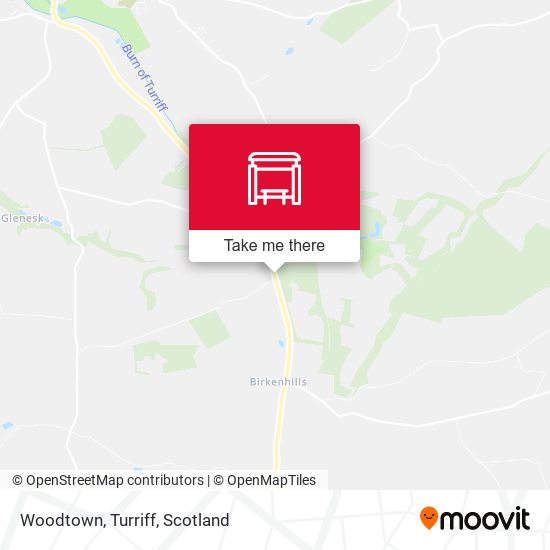 Woodtown, Turriff map