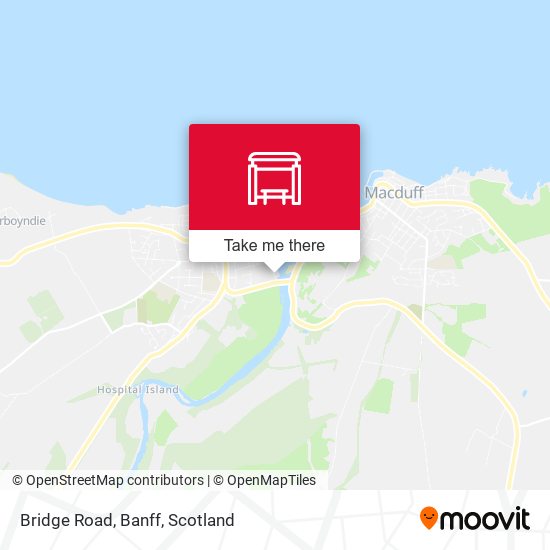 Bridge Road, Banff map