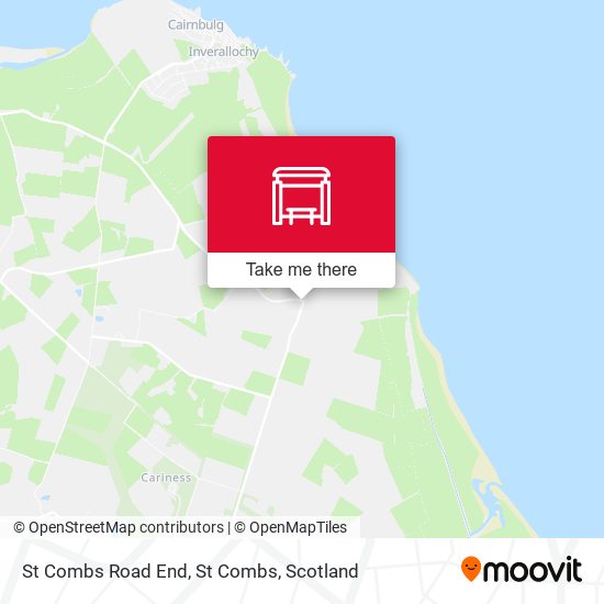 St Combs Road End, St Combs map