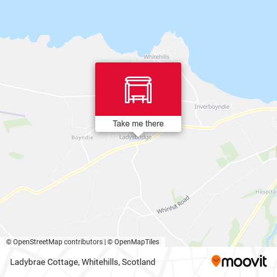 Ladybrae Cottage, Whitehills map