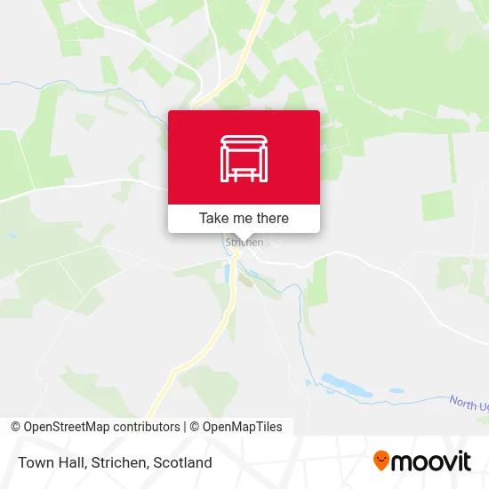Town Hall, Strichen map
