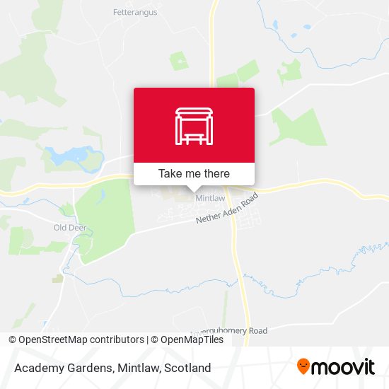 Academy Gardens, Mintlaw map