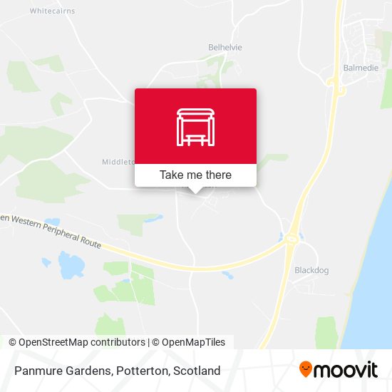 Panmure Gardens, Potterton map