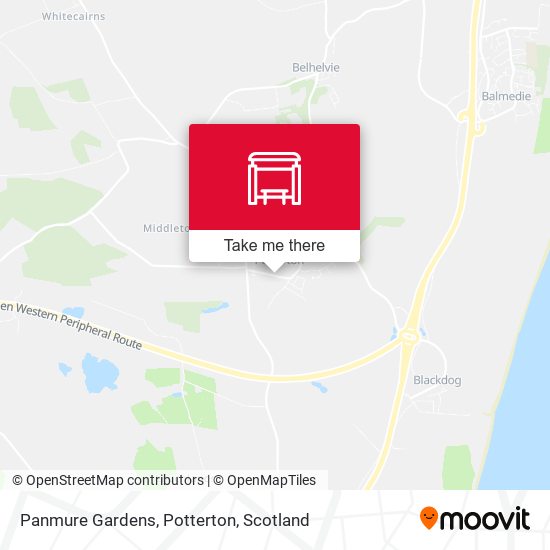 Panmure Gardens, Potterton map