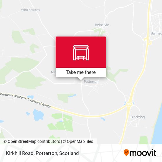 Kirkhill Road, Potterton map