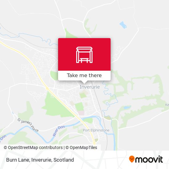 Burn Lane, Inverurie map