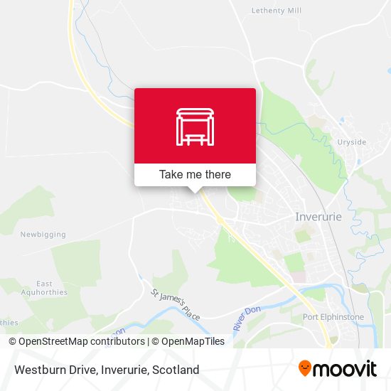 Westburn Drive, Inverurie map