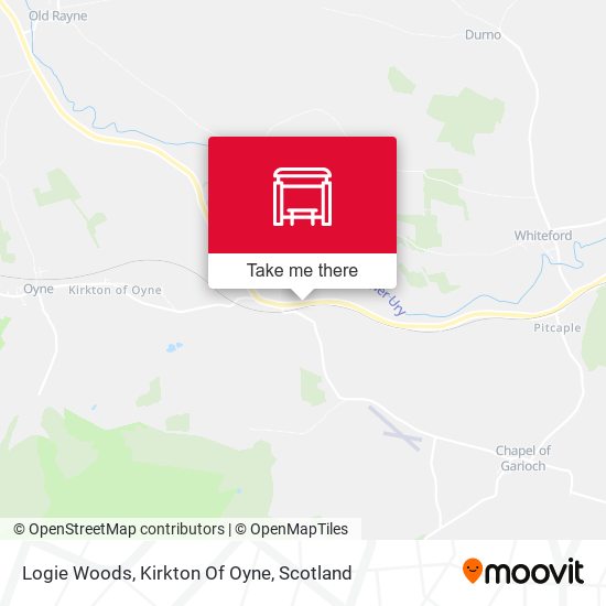 Logie Woods, Kirkton Of Oyne map