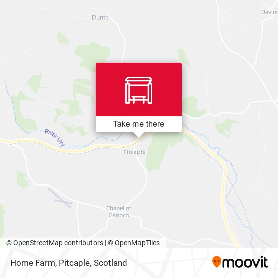 Home Farm, Pitcaple map