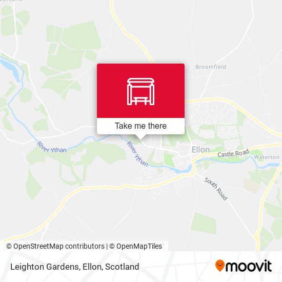 Leighton Gardens, Ellon map