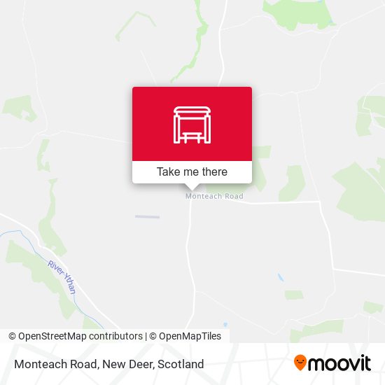 Monteach Road, New Deer map