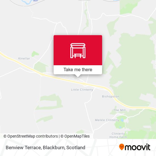 Benview Terrace, Blackburn map