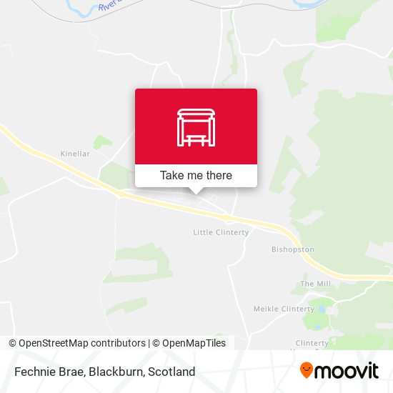 Fechnie Brae, Blackburn map
