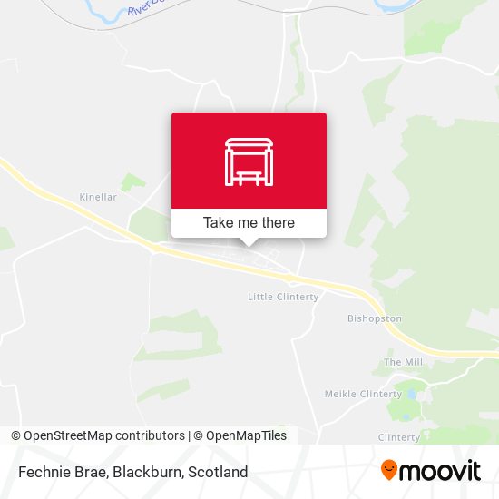 Fechnie Brae, Blackburn map