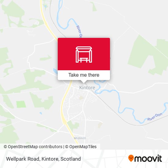 Wellpark Road, Kintore map