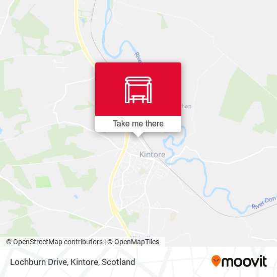 Lochburn Drive, Kintore map