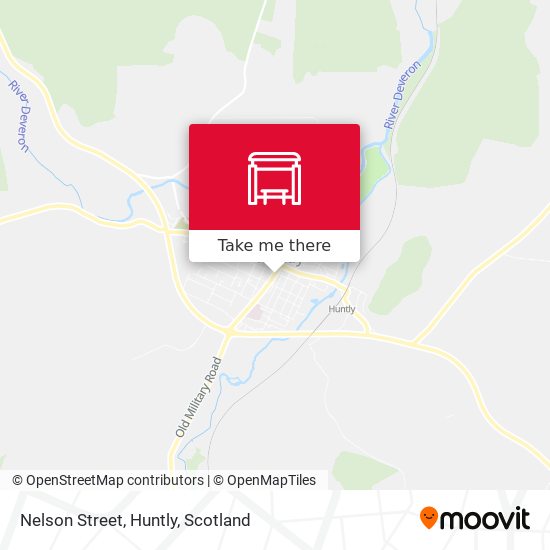Nelson Street, Huntly map