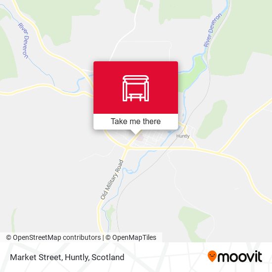 Market Street, Huntly map