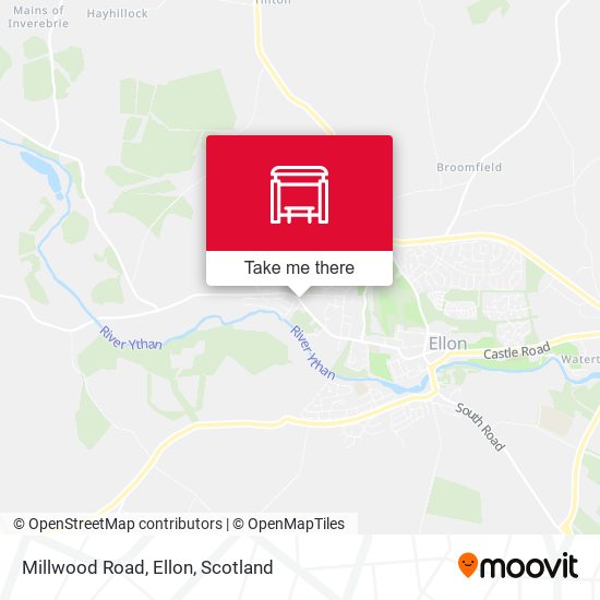 Millwood Road, Ellon map
