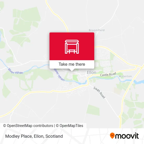 Modley Place, Ellon map