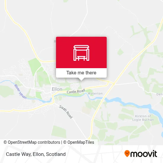 Castle Way, Ellon map