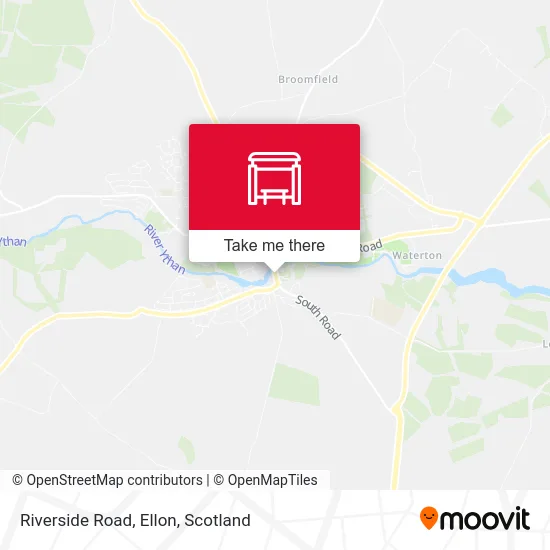 Riverside Road, Ellon map