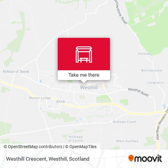 Westhill Crescent, Westhill map