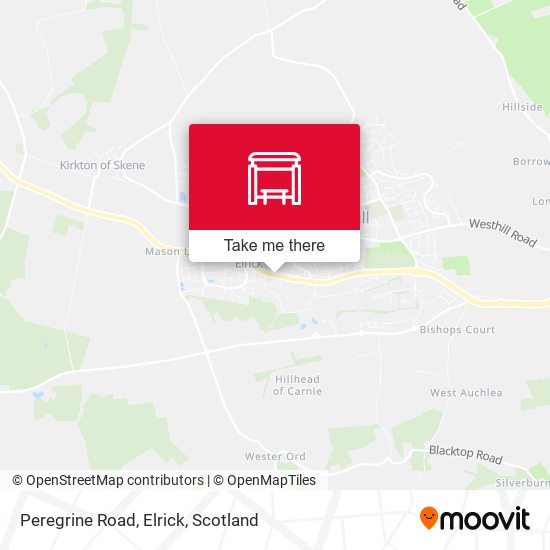 Peregrine Road, Elrick map