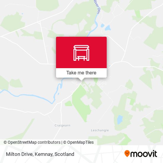Milton Drive, Kemnay map